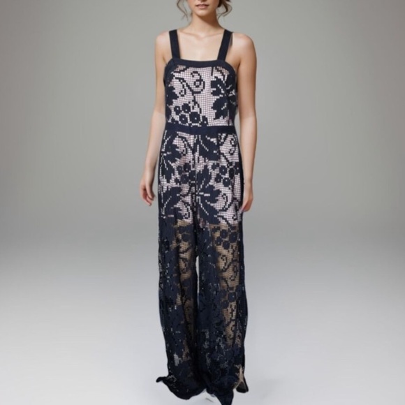 ALICE McCALL Billsberry Black Lace Side Split Hem Jumpsuit Fairy Goth - Picture 1 of 15